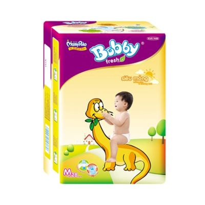 Diapers Bobby Fresh Ultra thin (M - 28 pcs/bag)
