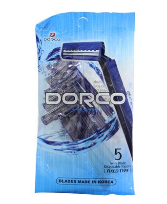 Dorco Razor Twin Blade Disposable Razor Cartridges - Blue