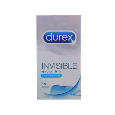Durex Comdom Invisible Extra Thin Extra Sensitive 10 pcs x 144 Boxes