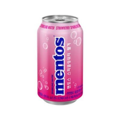 Mentos Sparkling Water Strawberry 355ml x 24pcs