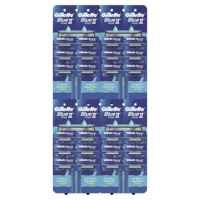 Gillette Blue 2 Plus Disposable 24 Packs x 24 Trays