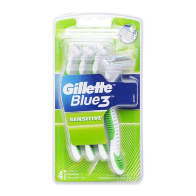 Gillette Blue Match 3 Sensitive Disposable 4 x 12 Packs x 6 Boxes