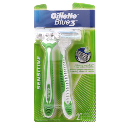 Gillette Blue Match 3 Sensitive Disposable 2 x 12 Packs x 12 Boxes