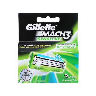 Gillette Cartridges Mach3 Sensitive 2 x 12 Packs x 6 Boxes