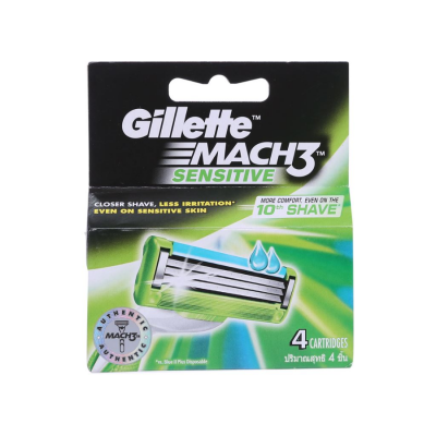 Gillette Cartridges Mach3 Sensitive 4 x 12 Packs x 6 Boxes