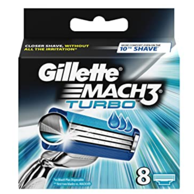 Gillette Cartridges Mach3 Turbo 1 x 12 Packs x 6 Boxes