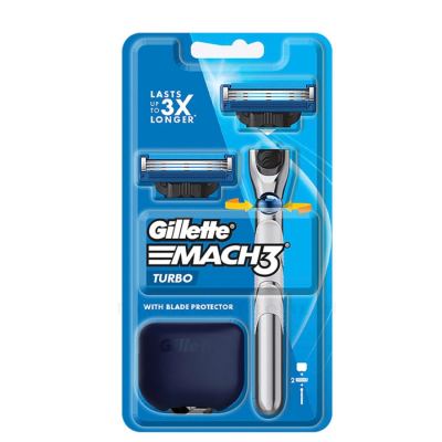 Gillette Razor Mach 3 Turbo 3D 2 Up 1pcs x 4 Packs x 9 Boxes