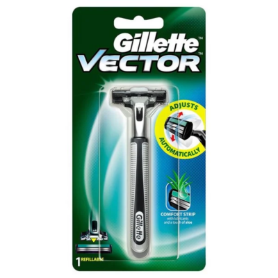 Gillette Razor Vector Plus 2pcs x 12 packs x 12 Boxes