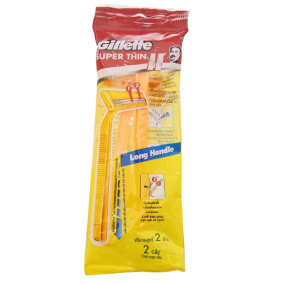 Gillette Super Thin II Razo Yellow 2pcs x 12 Packs x 20 Boxes