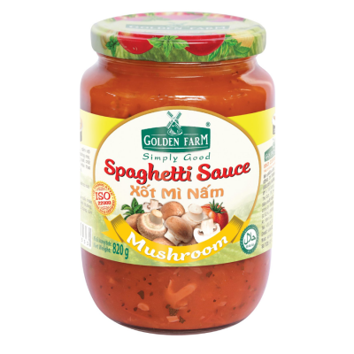 Golden Farm Spaghetti Sauces Mushroom 820g x 12 Jars