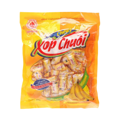 Hai Ha Banana Sponge Candy 350g x 20 Bags