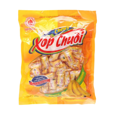 Hai Ha Banana Sponge Candy 85g x 50 Bags