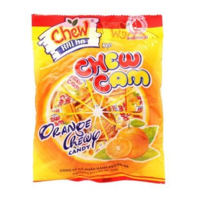 Hai Ha Chew Candy Orange Pillow 100g x 60 Bags
