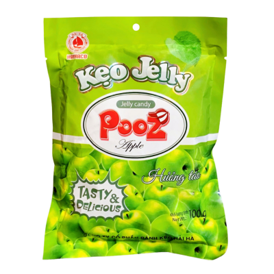 Hai Ha Fruit Jelly Apple Taste 100g x 40 Bags
