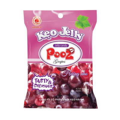 Hai Ha Fruit Jelly Grape Taste 100g x 40 Bags
