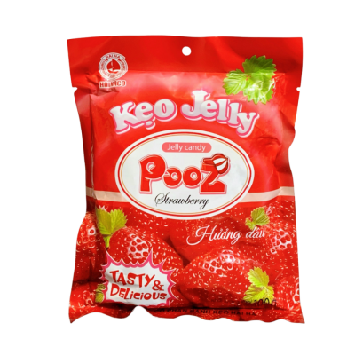 Hai Ha Fruit Jelly Strawberry Taste 100g x 40 Bags