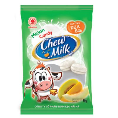 Hai Ha Milk Melon Milk Chew Candy 80g x 50 Bags