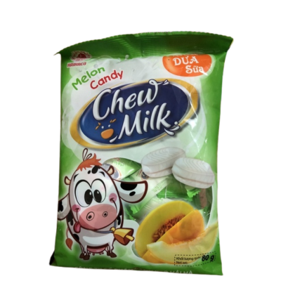 Hai Ha Milk Melon Milk Chew Candy 80g x 50 Bags