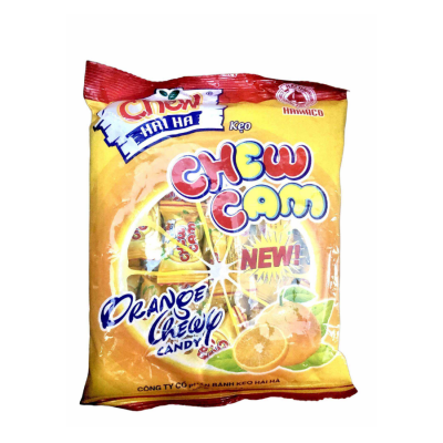Hai Ha Orange Sponge Candy 350g x 20 Bags