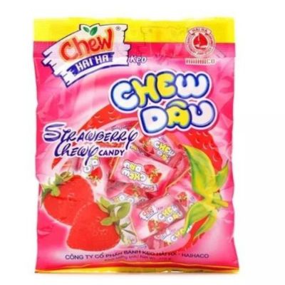Hai Ha Strawberry Chew Candy 100g x 60 Bags