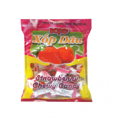 Hai Ha Strawberry Sponge candy 350g x 20 Bags
