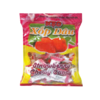 Hai Ha Strawberry Sponge Candy 85g x 50 Bags
