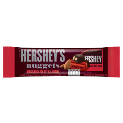 Hershey Nuggets Dark Chocolate With Amonds 28g x 24 Bars
