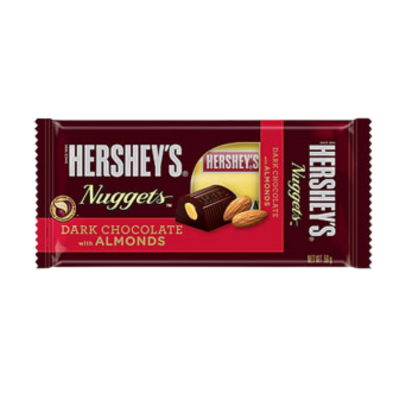 Hershey Nuggets Dark Chocolate With Amonds 56g x 144 Bars