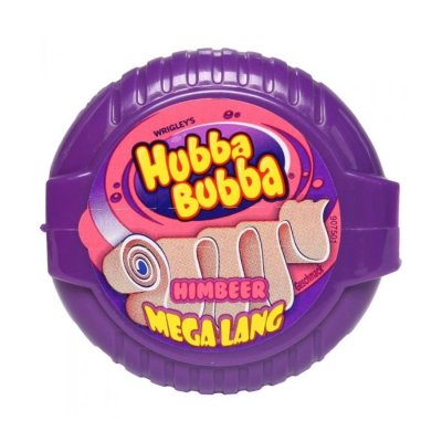 Hubba Bubba Mega Lang Himbeer 56g x 12 Pcs x 12 Boxes