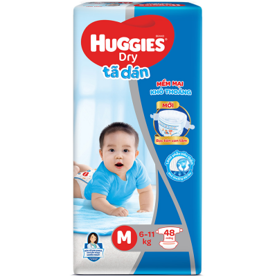Huggies Dry Jumbo M48 x 4 Bags