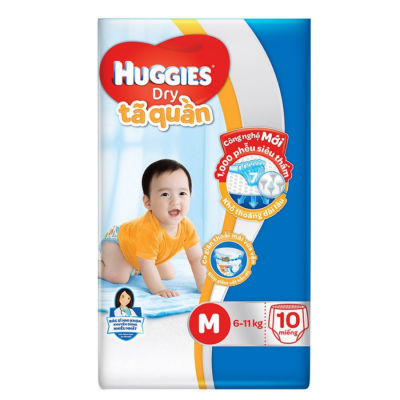 Huggies Dry Pant M10 x 12 Bags