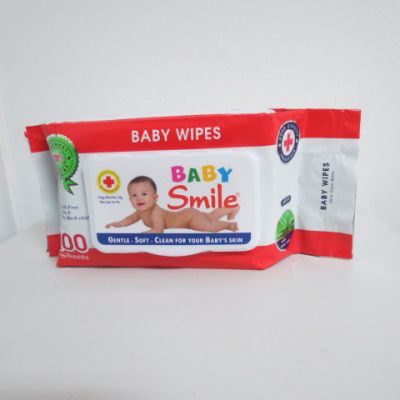 Baby Smile Soft Wet Wipe 100 Sheets bag