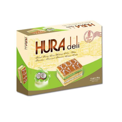 Hura Deli Green Rice & Coconut Layer Cake 336g x 10 Boxes