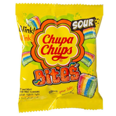 Chupa Chups Sour Bites 56g x 70 Bags