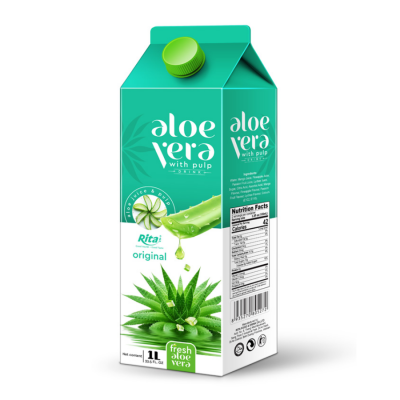 Juice - Rita Aloe Vera With Pulp Flavor Drink 1L x 12 Boxs