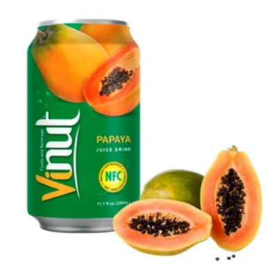 Juice - Vinut Papaya Juice Drink 330ml x 24 cans
