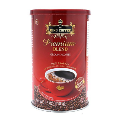 King Coffee Ground Coffee Premium Blend 450g x 12 Cans