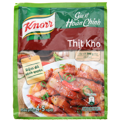 KNORR Seasoning Salt Pork cooked with sauce 28g x 6 Sachects x 10 Sheets