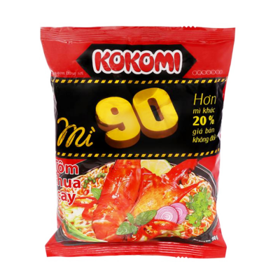 Kokomi 90 Hot Sour Shrimp Instant Noodle  90g x  30 Bags