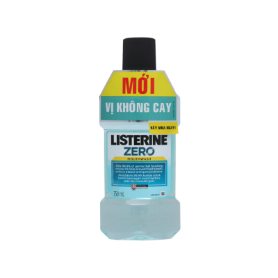 Listerine Zero Spicy Mouthwash 750ml x 12 Bottles