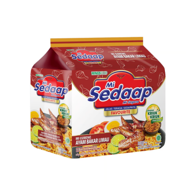 Mi Sedaap Goreng Ayam Bakar Limau 89gr x 5s x 8 packs