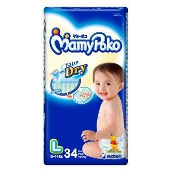 MamyPoko Extra Dry Diapers Size L-34pcs