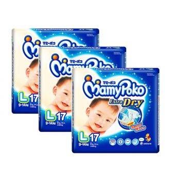 MamyPoko Extra Dry Diapers Size L-17pcs