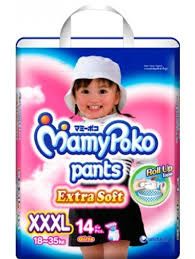 MamyPoko Pants Extra Soft Size XXXL -14pcs (Girl)