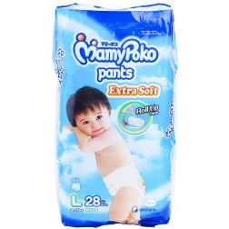 MamyPoko Pants Extra Soft Size L-28pcs (Boy)