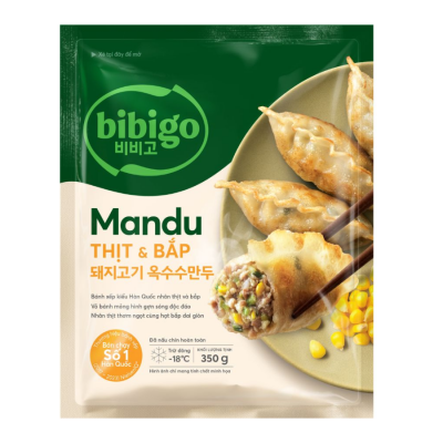 Mandu Bibigo Meat And Corn 350g x 16 Bags