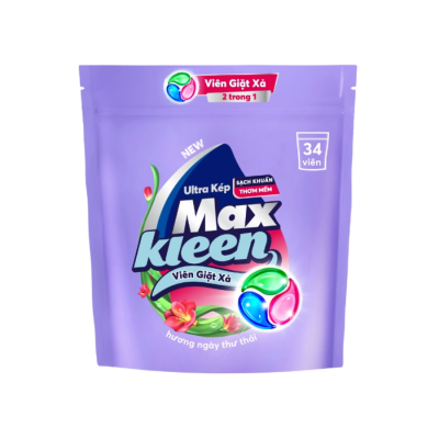 Wholesale Maxkleen Relaxing Day Detergent Liquid 34 Capsules x 8 bags