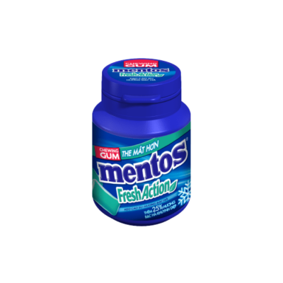 Mentos Fresh Action Gum 56g x 6 Jars x 12 Boxes