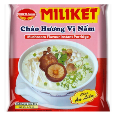 Miliket Mushroom Instant Porridge 50g x 50 Bags