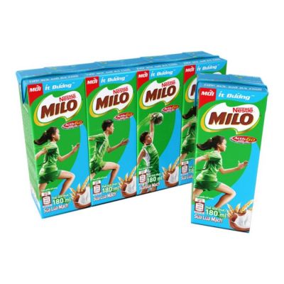 Milo Milk Less Sugar 180ml x 4 Boxes x 12 Blocks